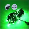Luzes de LED de Fio com Bolhas Flash Linha Preta Luzes Decorativas de Feriado e Casamento Pátio Externo Rua Impermeável Luzes de Fio de Natal Masculinas e Femininas