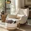 Cesta de almacenamiento de escritorio para artículos varios, organizador de ropa de armario y juguetes para bebés, cesta de lavandería sucia, cesta para artículos varios de cocina, almacenamiento de escritorio