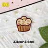Parches de Bordado Autoadhesivos Lindos de Conejo y Oso con Temática de Comida para Scrapbooking DIY, Bordado de Computadora, Parches Decorativos y Apliques de Tela - Al por Mayor para Ventas Transfronterizas