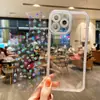 Capa com Glitter Laser para iPhone 14 iPhone 13 all-inclusive 15promax resistente a quedas furo fino 12 capa macia 11