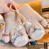 Luvas infantis meio dedo bebê outono e inverno meninos e meninas 1-3 anos 2 anos quentes bebê criança pequena inverno luvas pequenas