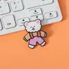 Broche acrílico de desenho animado de animal, distintivo fofo para atacado, acessório para bolsa de estudante, pequeno pingente, patch de medalha comemorativa