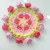 Posavasos de Ganchillo Hechos a Mano Creativos Terminados, Serie Flor de Rosa, Regalos Hechos a Mano con Hilo, Decoración de Escritorio, Venta al por Mayor de Comercio Exterior