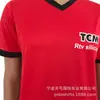 Camisetas de manga corta para hombre con cuello alto, 160g poliéster de secado rápido, tejido ojo de pájaro, estampado bronceado, costuras múltiples, fábrica de procesamiento de comercio exterior