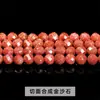 Cuentas redondas facetadas de cristal azul natural, piedra ojo de tigre, espinela negra, piedra lunar gris, cuentas sueltas para pulseras y collares DIY, venta al por mayor de cristales