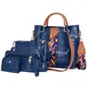 Bolsa para Mujer 2025 Nuevo Estilo Coreano Juego de Cuatro Piezas de Bolsas Madre-Hija, Bolso de Mano de Gran Capacidad, Bolso de Hombro, Bolso Cruzado, Venta al por Mayor desde Fabricante