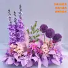 Accesorios de boda arreglo floral de suelo flor phalaenopsis decoración de salón de bodas arreglo floral arte floral decorativo arreglo floral de pasillo