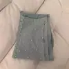 Jeans de Pierna Ancha con Perforaciones Calientes de Color Claro para Mujer Primavera y Otoño 2024 Tendencia Versátil Nuevo Diseño Cintura Alta Adelgazantes Pantalones de Pierna Recta