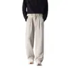 Pantalones Casuales para Hombre Estilo Old Money 2026 Primavera/Otoño Nuevos Sueltos Versátiles de Pierna Recta Casual de Pierna Ancha Venta al por Mayor