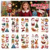Pegatinas Navideñas Populares en Varios Estilos, Pegatinas de Tatuaje de Regalo de Navidad, Pegatinas en Rollo, Pegatinas Navideñas