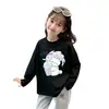 Blusas de Primavera y Otoño para Niñas 2026 Nueva Camiseta de Algodón Puro de Manga Larga de Otoño para Niños Elegante Dibujos Animados Ropa Base para Bebé Ins