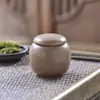 Mini Pote de Cerâmica para Chá, Pote Selado de Pó de Gesso, Pote para Armazenamento de Chá de Flores, Garrafa Pequena de Porcelana, Caixa de Chá Portátil