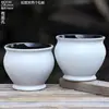 Maceta Creativa de Cerámica para Suculentas de Balcón Hogareño, Maceta Grande de Arcilla para Pothos, Orquídea, Planta Verde, Maceta de Diámetro Grande