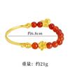 Nova ágata Lotus meia pulseira vietnã ouro pulseira feminina retro imitação de ouro on-line Vermelho transmissão ao vivo mesmo estilo de fornecimento por atacado