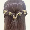 Versión coreana del clip para el pelo con pinza superior de perla, aleación con baño, clip para la parte trasera de la cabeza, pinza de pelo simple, de moda, versátil para mujer, venta al por mayor