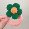 Cuerda para la Cabeza Infantil Alta Elasticidad Payon Anillo para el Cabello Niñas Flor de Peluche Duradero Banda para el Cabello Anillo de Toalla Accesorios para el Cabello