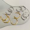 Corea del Sur Aretes adelgazantes para rostro redondo en forma de C Aretes europeos y americanos Nuevos aretes Joyería Aretes de red roja Aretes con pasador de plata