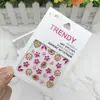 Diamante acrílico para pegar en uñas Pegatinas de uñas con diamantes Pegatinas decorativas para la cara Diamante AB Girasol Perla Cristal pegatinas