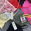 Ropa Interior Sexy Sin Costuras de Seda de Hielo Europea y Americana para Mujer Algodón Puro en la Entrepierna Borde de Encaje Tanga Triangular Caliente de Cintura Baja con Cordones