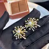 Brincos de Fogos de Artifício Azuis e Brancos Frescos com Design Único, Pérola e Zircônia, Brincos Estilosos e Versáteis, Acessórios de Orelha Exquisitos para Mulheres