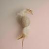 Brinquedo para Gato Rato de Sisal Resistente a Mordidas Auto Prazer Alívio do Tédio Brinquedo para Gato Moedor de Dentes Limpeza de Dentes Resistente a Arranhões Som Brinquedo para Gato
