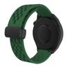 Adequado para Samsung Huawei Watch Furo Dobrável Sucção Magnética Pulseira de Relógio de Silicone Desmontagem Rápida Orelha Crua Pulseira 20/22mm