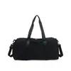 Bolsa de mano grande estilo coreano con compartimentos separados para artículos húmedos y secos, con un nuevo diseño color-block, estilo minimalista y hecha de nailon, adecuada para viajes y desplazamientos