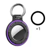 Adecuado para Funda Protectora de Airtag Llavero Localizador Apple Dos Tonos Prueba de Tres Factores Carcasa Dura de PC Dispositivo Anti-Pérdida Funda Protectora