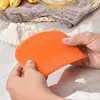 Espátula raspador de plástico para faca chanfrada massa bolo tapete de amassar silicone creme raspador de pão ferramentas domésticas para assar