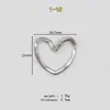 En Stock Acero Inoxidable Colgante Corazón Hueco Collar Pendientes Encanto Hueco en Forma de Corazón Accesorio de Joyería Hidráulica Colgante