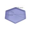Plato hexagonal de paja de trigo con incrustaciones de hueso para uso doméstico, plato creativo para frutas, plato para verduras, plato de cena, plato anti-rotura, plato para salsas con plato para vinagre