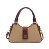 Nova Bolsa Tiracolo Simples Bolsa de Ombro Bolsa Feminina Cor Sólida Bolsa Francesa Moda Design Casual Bolsa de Mão Tiracolo