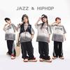 Roupas de moda infantil hip-hop para meninos e meninas hip-hop solto moda marca terno infantil hip-hop dança show traje