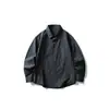Yidao Vintage 2026 Primavera Nuevo Tendencia Retro Japonesa Bolsillo con Parche Corte Holgado Cuadros Cuello Camisero Manga Larga Camisa