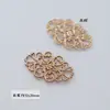 Pieza de flor grande de cobre color de fondo plateado bañado en oro plateado plata diy antiguo hecho a mano pasador accesorios para el cabello material tienda gato feo