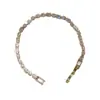 Pulsera de circonita multicolor de lujo ligero para comercio exterior europeo y americano, deslumbrante con incrustaciones de diamantes, a la moda, simple, elegante, joyería de alta gama al por mayor