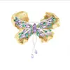 Broche Novo Doce de Borboleta e Flor 2025, Luxo Leve, Moda de Alto Padrão, Joia de Broche Multifuncional para Vestido