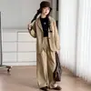 Conjunto de terno estiloso para meninas, coleção de outono 2026, novas calças pantalona estilo coreano, um conjunto de duas peças moderno para crianças mais velhas