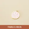 Colgante de aleación de esmalte para hornear, de bricolaje, de dibujos animados, lindo, divertido, asimétrico, cara sonriente, pendientes, pulsera, collar, dijes pequeños