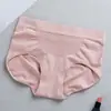 Roupa íntima feminina estilo japonês com colmeia na lateral, cintura média, sem costura, levanta bumbum, controle de barriga, entrepernas em colmeia respirável, calcinha triângulo feminina, Transfronteiriço