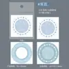 Bloc de Notas Día Hermoso Marco Mini Borde Diario Material DIY Base Decorativa 45 Hojas en 6 Estilos