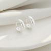 Aretes de plata esterlina 925 para mujer, aretes sencillos de diamantes a cuadros, aretes de moda que combinan con todo, elegantes y de lujo ligero