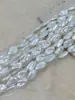 Perlas Barrocas con Agujero Recto, Blancas con Perlas de Imitación de Color tipo Concha, Cuentas Pequeñas y Medianas de Forma Irregular para Accesorios DIY