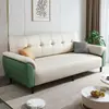 Sala de estar de apartamento pequeño, propiedad de alquiler, espacio de oficina, unidad de alquiler multifuncional, sofá cama apto para gatos que se puede plegar