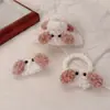 Presilha de cabelo de pelúcia de cachorrinho cacheado coreano, nova presilha bico de pato, fofa e versátil para meninas, acessório de cabelo para franja, atacado
