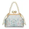 Nova bolsa de noite de temperamento transfronteiriço requintada estilo chinês bordado trabalho em miçangas bolsa de mão nova bolsa estilo chinês bolsa transversal feminina
