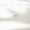 Pendientes de Acero de Titanio con Forma de Corazón Incrustados de Diamantes de Moda, Pulsera Elegante de Nicho, Collar de Acero de Titanio con Forma de Corazón de Durazno, Accesorios para Mujeres
