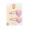 Pasador de Pelo Estilo Coreano para Niños Lindo Corazón Pinza Bb Pinza Lateral para el Lado Pinza de Acrílico para Flequillo Accesorios para Cabello de Bebé Tocado para Mujeres