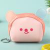 Monedero de gelatina de conejo de dibujos animados contrastante transfronterizo Mini bolsa de almacenamiento linda Llavero para niños Venta al por mayor en stock