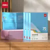 Papel Copia de Color Deli Zc002/5 Papel de Color Engrosado A4 500 Hojas Rojo Papel de Color para Impresión Papel de Manualidades para Estudiantes